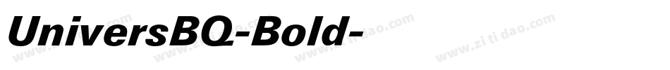 UniversBQ-Bold字体转换