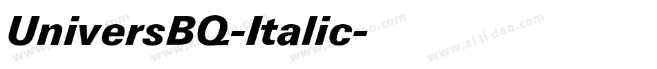 UniversBQ-Italic字体转换