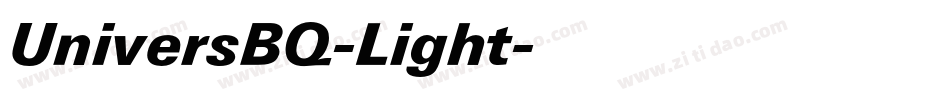 UniversBQ-Light字体转换