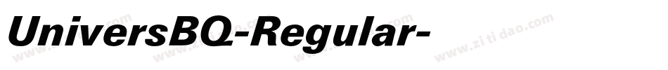 UniversBQ-Regular字体转换