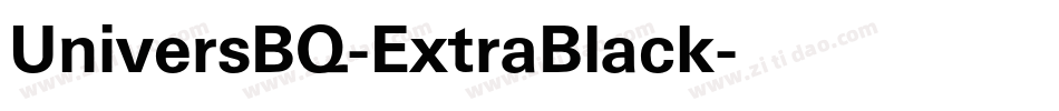 UniversBQ-ExtraBlack字体转换