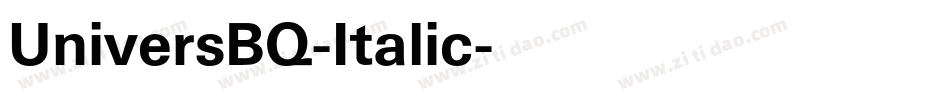 UniversBQ-Italic字体转换