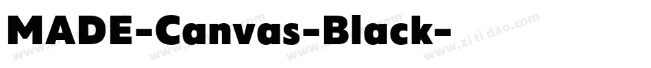 MADE-Canvas-Black字体转换
