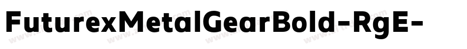FuturexMetalGearBold-RgE字体转换