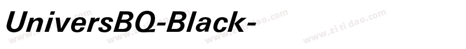 UniversBQ-Black字体转换