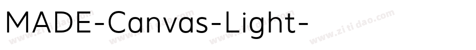 MADE-Canvas-Light字体转换