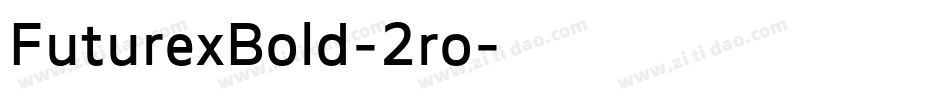 FuturexBold-2ro字体转换