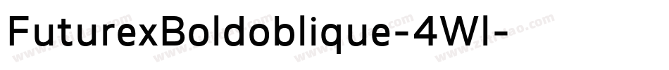 FuturexBoldoblique-4Wl字体转换