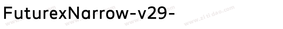 FuturexNarrow-v29字体转换