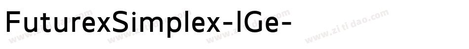 FuturexSimplex-lGe字体转换