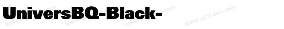 UniversBQ-Black字体转换