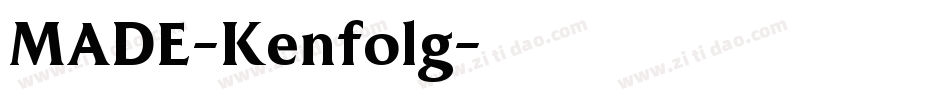 MADE-Kenfolg字体转换