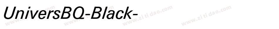 UniversBQ-Black字体转换