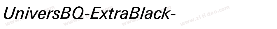 UniversBQ-ExtraBlack字体转换