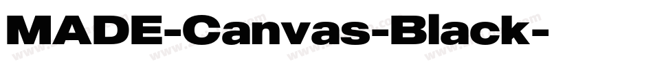 MADE-Canvas-Black字体转换