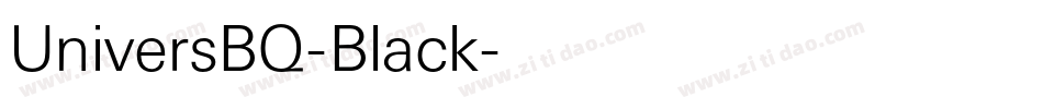 UniversBQ-Black字体转换