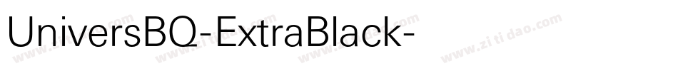 UniversBQ-ExtraBlack字体转换