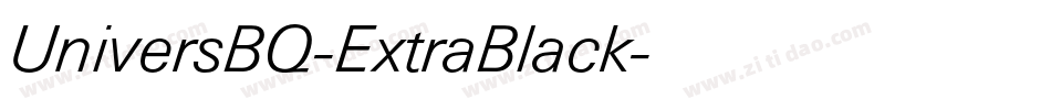 UniversBQ-ExtraBlack字体转换