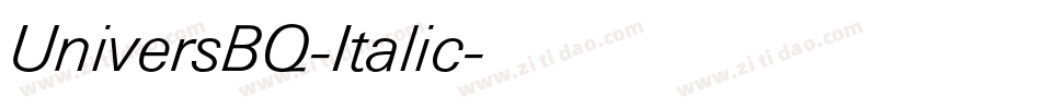 UniversBQ-Italic字体转换