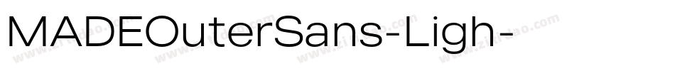 MADEOuterSans-Ligh字体转换