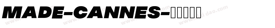 MADE-Cannes字体转换