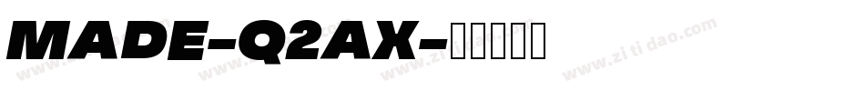Made-q2ax字体转换