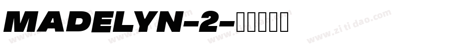 Madelyn-2字体转换