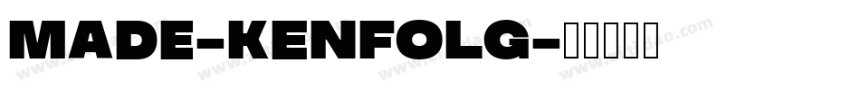 MADE-Kenfolg字体转换