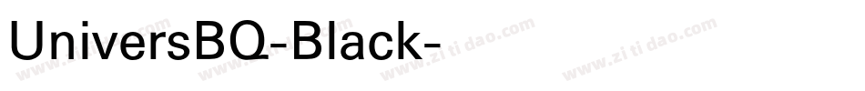 UniversBQ-Black字体转换