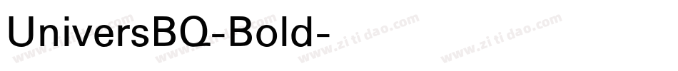 UniversBQ-Bold字体转换