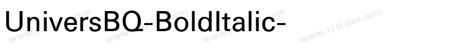 UniversBQ-BoldItalic字体转换