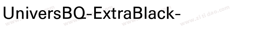 UniversBQ-ExtraBlack字体转换
