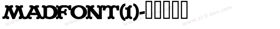 MADFONT(1)字体转换