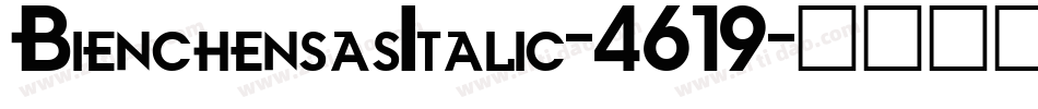 BienchensasItalic-4619字体转换