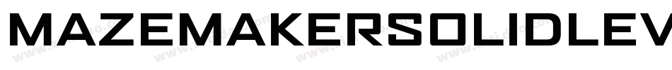 MazeMakerSolidLevel1F-jWWy字体转换