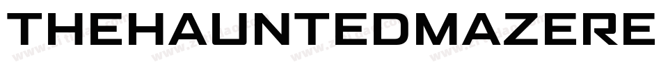 TheHauntedMazeRegular-3Vx8字体转换