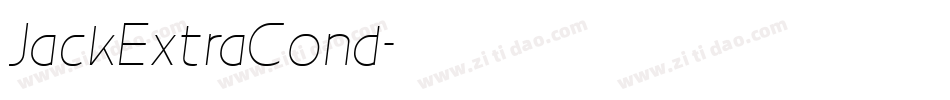JackExtraCond字体转换
