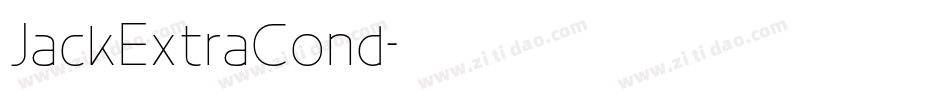 JackExtraCond字体转换