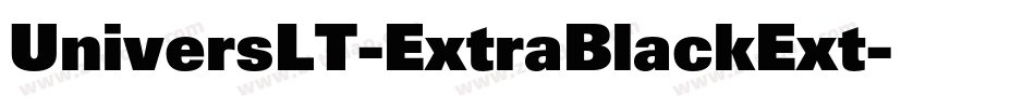 UniversLT-ExtraBlackExt字体转换