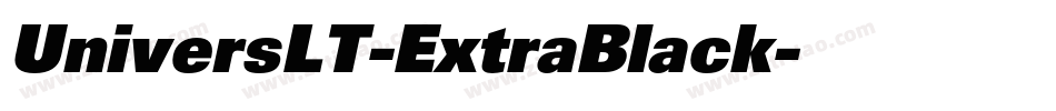 UniversLT-ExtraBlack字体转换