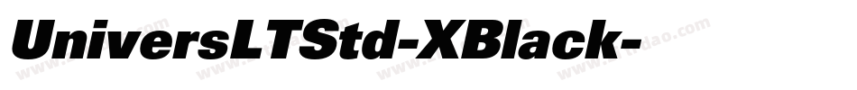 UniversLTStd-XBlack字体转换