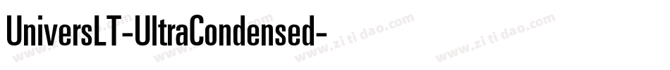 UniversLT-UltraCondensed字体转换