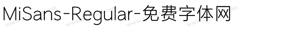 MiSans-Regular字体转换