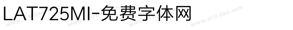 LAT725MI字体转换