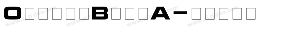 OblongBoldA字体转换