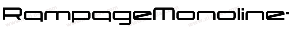 RampageMonoline-Rounded字体转换