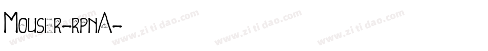 Mouser-rpnA字体转换