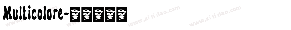 Multicolore字体转换