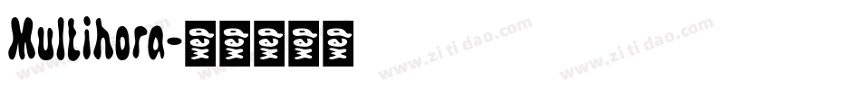 Multihora字体转换
