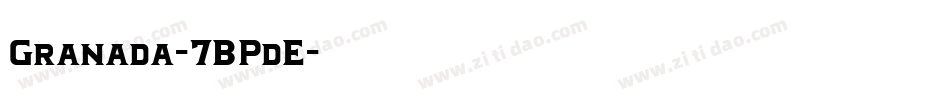 Granada-7BPdE字体转换